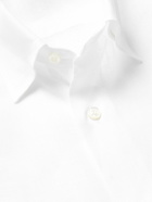 Brioni - Button-Down Collar Linen Shirt - White