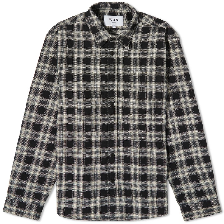Photo: Wax London Men's Flannel Check Shelly Shirt in Black/White