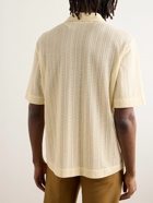 Séfr - Suneham Organic Cotton-Blend Jacquard Shirt - Yellow