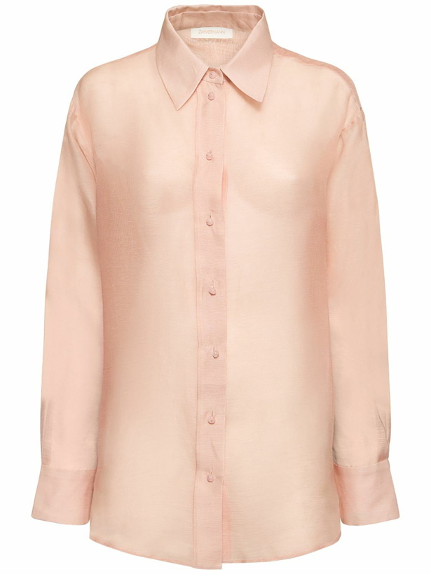 Photo: ZIMMERMANN - Lvr Exclusive Silk Linen Organza Shirt