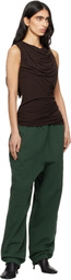 Entire Studios Brown Drape Tank Top