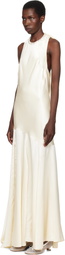 Simone Rocha SSENSE Exclusive Bridal Capsule Silk Satin Bow Maxi Dress