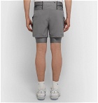 Nike Running - Flex Distance 2-in-1 Mesh-Panelled Dri-FIT Shorts - Men - Gray