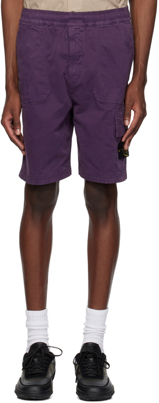 Photo: Stone Island Purple Bermuda Shorts