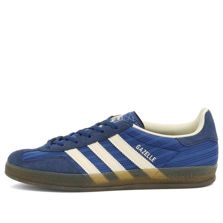 Photo: Adidas Gazelle Indoor Sneaker in Victory Blue/Night Indigo/Cream White