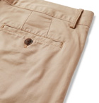 Club Monaco - Baxter Cotton-Blend Twill Shorts - Neutrals