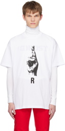 Raf Simons White Printed T-Shirt