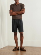 Boglioli - Straight-Leg Linen Shorts - Blue