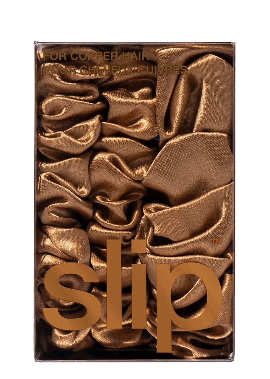 Slip Silk Assorted Scrunchies - Copper