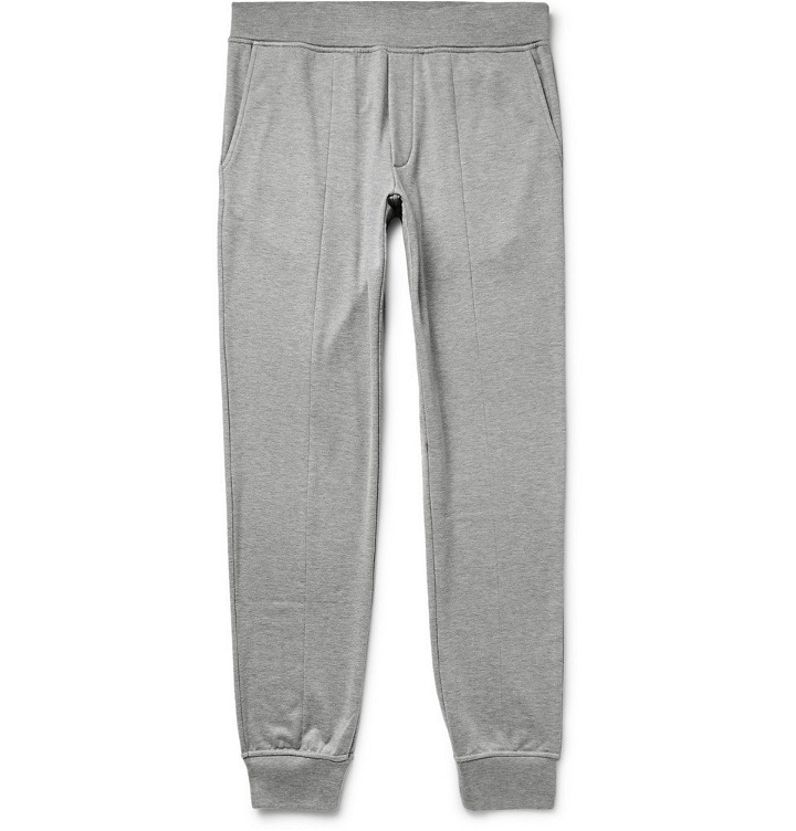 Photo: Berluti - Cotton and Silk-Blend Sweatpants - Men - Gray
