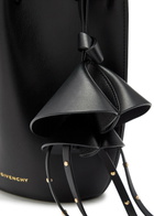 Givenchy Nano Floral Bag-charm Leather Bucket bag - Black - One Size