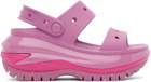 Crocs Pink Mega Crush Sandals