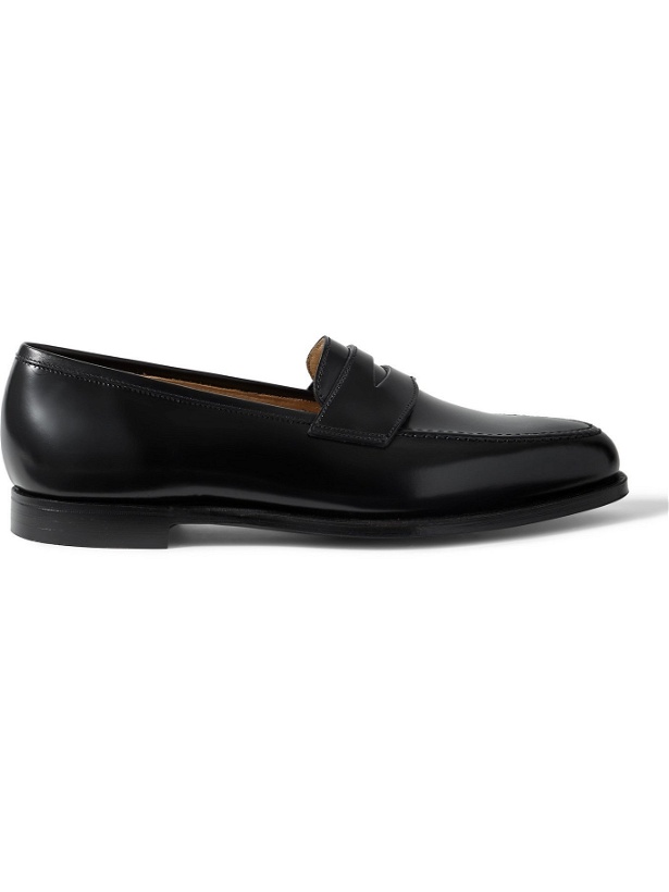 Photo: GEORGE CLEVERLEY - Bradley Leather Penny Loafers - Black - UK 6
