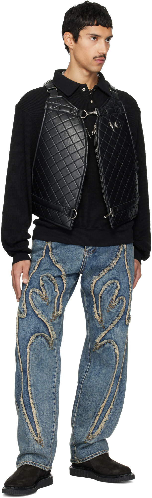 Thug Club Blue Reverse Applique Denim Jeans