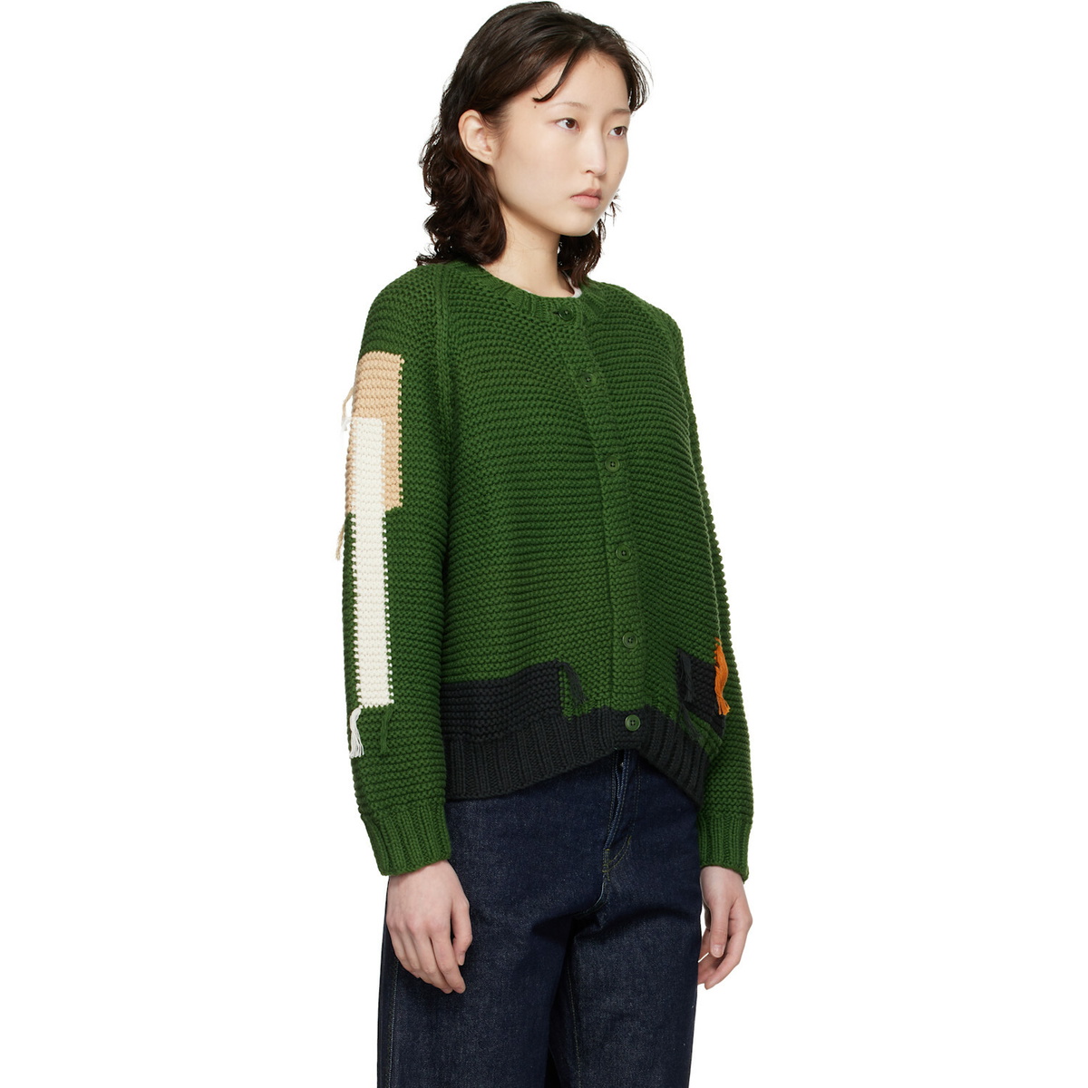 YMC Green Atomic Cardigan