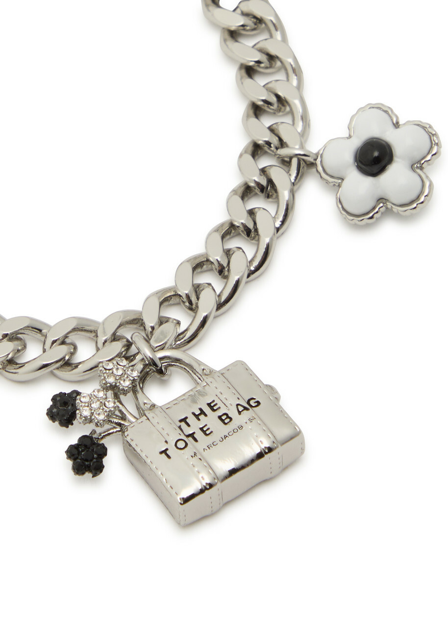 Marc Jacobs Daisy Balloon Charm Bracelet - Black And White - One Size