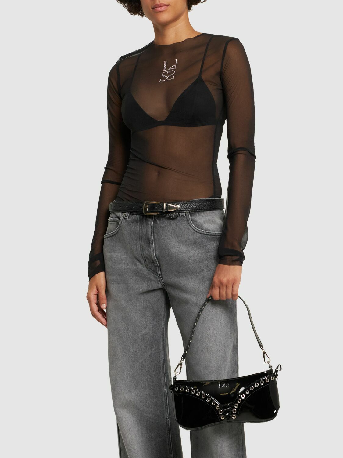 LUDOVIC DE SAINT SERNIN - Cleavage Patent Leather Shoulder