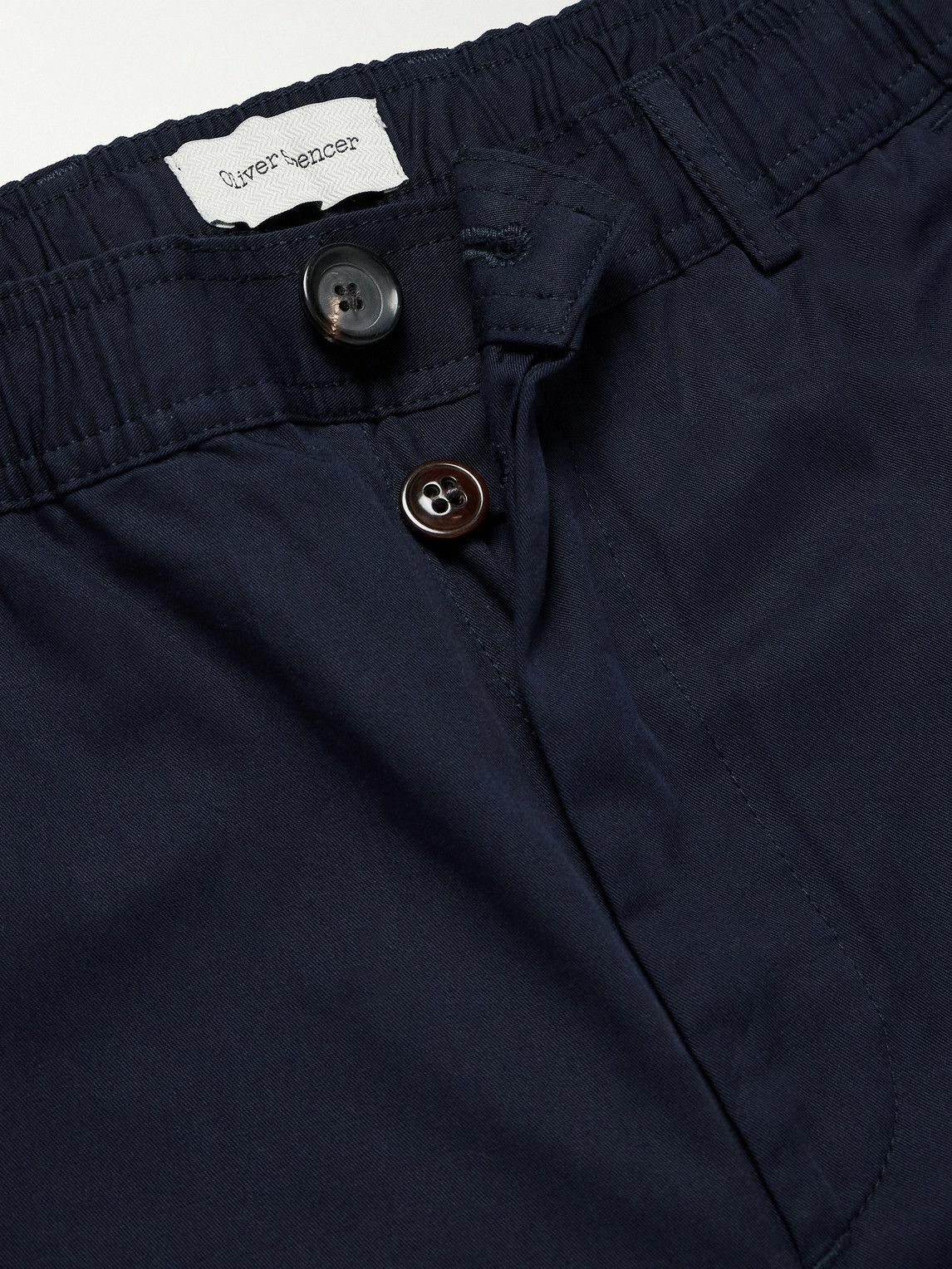 Oliver Spencer - Ashdown Straight-Leg Cotton-Twill Trousers - Blue