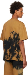 Feng Chen Wang Black & Yellow Bleached T-Shirt