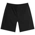 Alexander McQueen Men's Contrast Stitch Jogger Shorts in Black