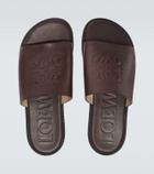 Loewe Paula's Ibiza Flex Anagram leather slides