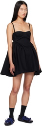 Cecilie Bahnsen Black Ovid Denim Minidress