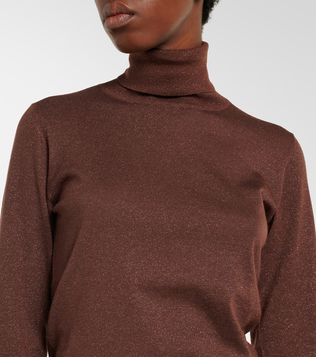 Brunello Cucinelli Cashmere and silk-blend turtleneck sweater