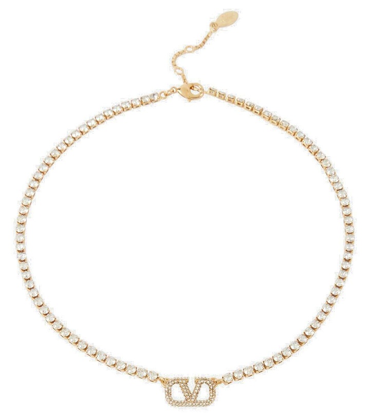Photo: Valentino VLogo Signature 18kt gold-plated necklace