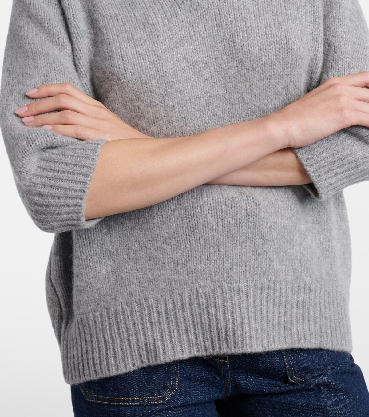 Lisa Yang Lailai cashmere and silk polo sweater