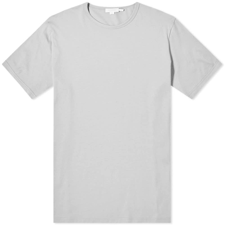 Photo: Sunspel Classic Crew Neck Tee Light Grey