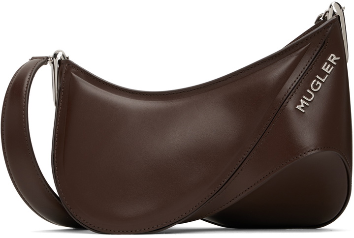 Photo: Mugler Brown Small Spiral Curve 01 Bag