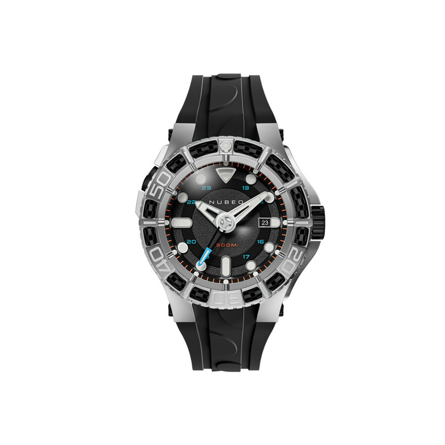 Nubeo Manta Black Dial Mens Watch NB-6120-01