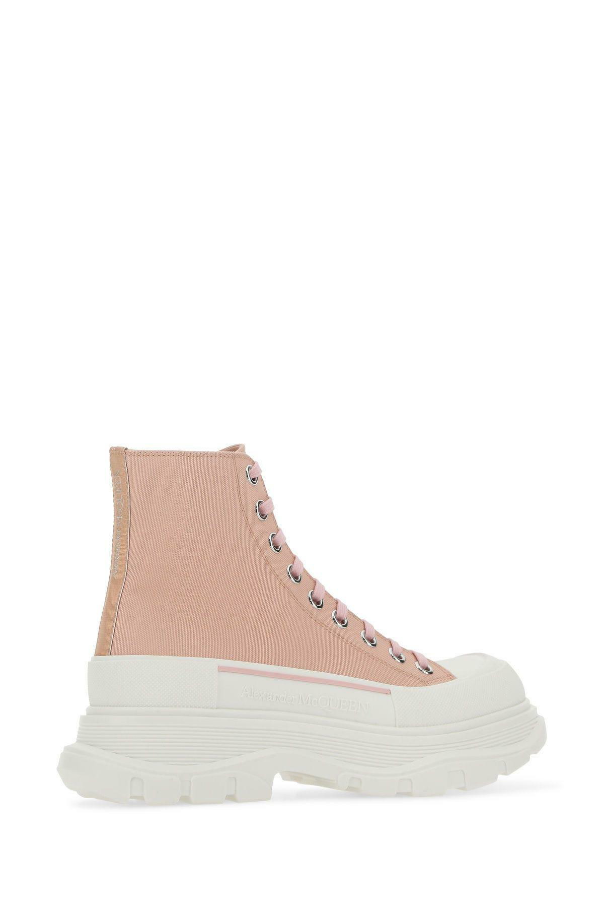 スニーカー ALEXANDER MCQUEEN Skin Pink Canvas Tread Slick Sneakers Alexander McQueen Pink Canvas Tread Slick Sneakers Alexander