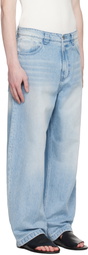 COOR Blue Washed Baggy Fit Jeans