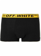 Off-White - Stretch-Cotton Boxer Briefs - Black