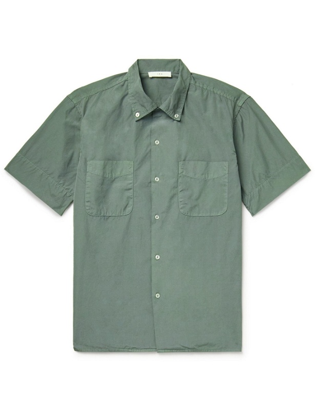 Photo: SAVE KHAKI UNITED - Button-Down Collar Cotton-Poplin Shirt - Green