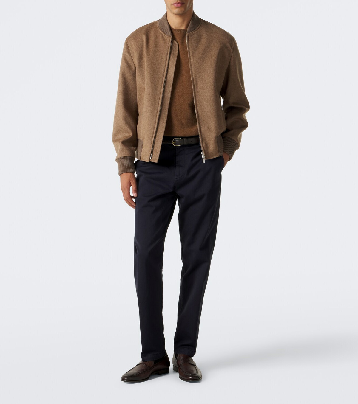 Canali Cotton straight chinos
