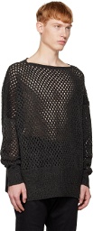 Sulvam Gray Crewneck Sweater
