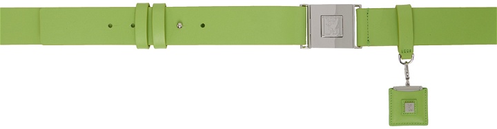 Photo: Wooyoungmi Green Leather Button Belt