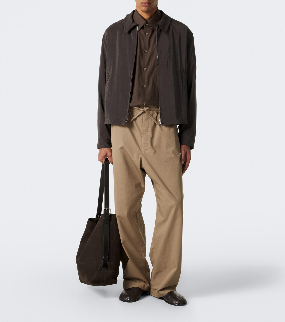 Lemaire Cotton twill wide-leg pants