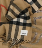 Burberry - Embellished reversible cashmere scarf