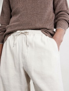 A Kind Of Guise - Samurai Straight-Leg Linen and Silk-Blend Drawstring Trousers - Neutrals