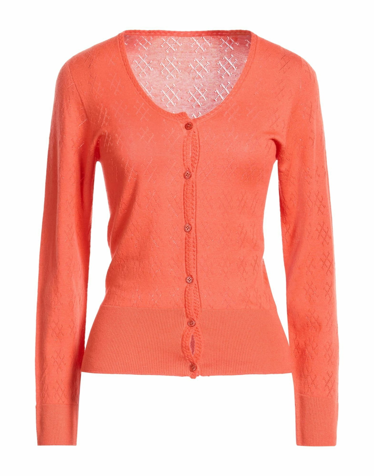 Majestic Filatures Womens Cardigan in Orange