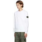 Stone Island White Cotton Sweatshirt