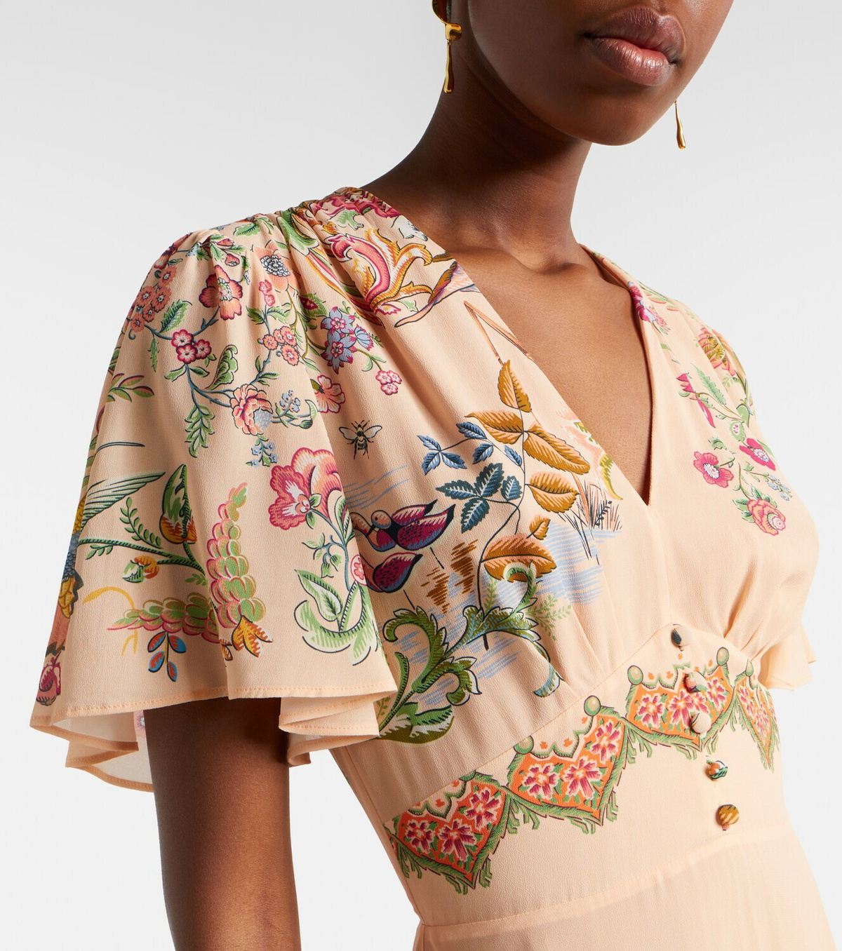 Etro Printed midi dress