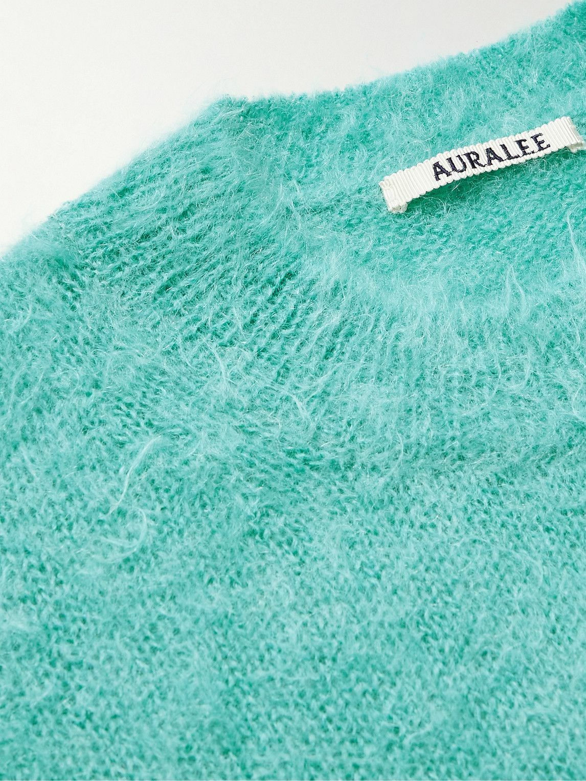 AURALEE ミントグリーン クルーネックセーター AURALEE - Women Cashmere Melange Knitwear – Atelier New York