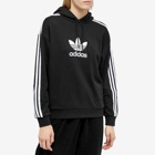 Adidas Women's 3-Stripe Hoody in Black