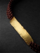 Elhanati - Mezuzah Gold and Cord Bracelet