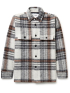 NN07 - Soren Checked Virgin Wool-Blend Overshirt - Neutrals