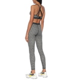 Adam Selman Sport Floral bonded nylon sports bra